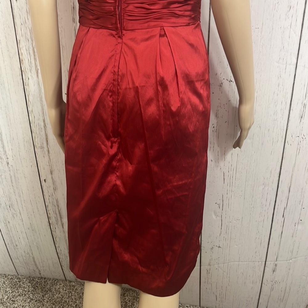 NWT Angelina Faccenda Ruby Red Cocktail Prom Homecoming Dress - Picture 7 of 12
